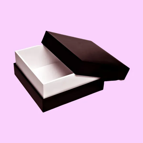 Two luxury rigid piece boxes for premium packaging