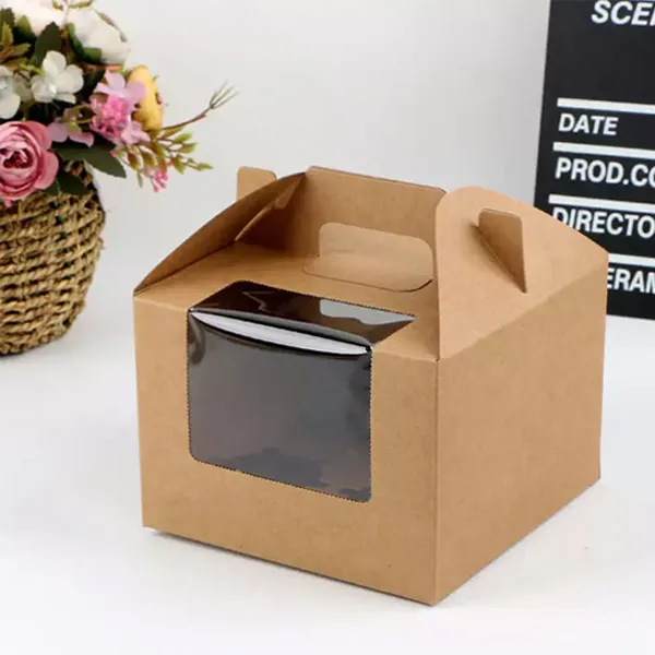Kraft gable boxes with handle for convenient packaging USA