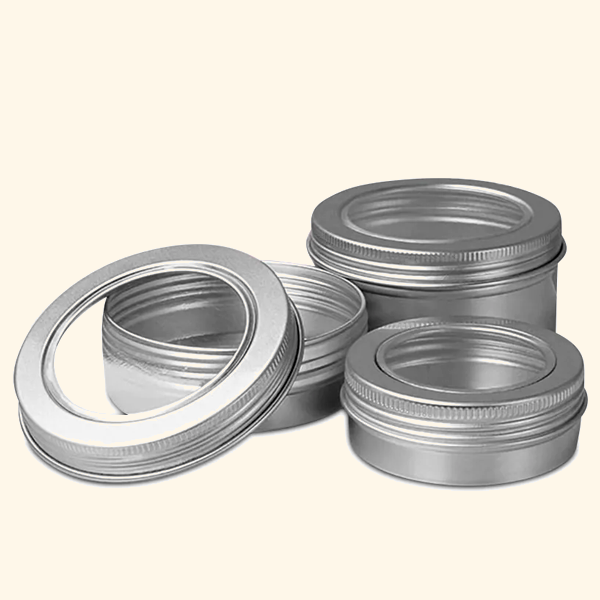 Custom tin packaging for premium product storage.